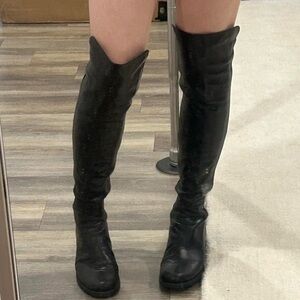Stuart Weitzman 5050 Black Over-the-Knee Women's Boots